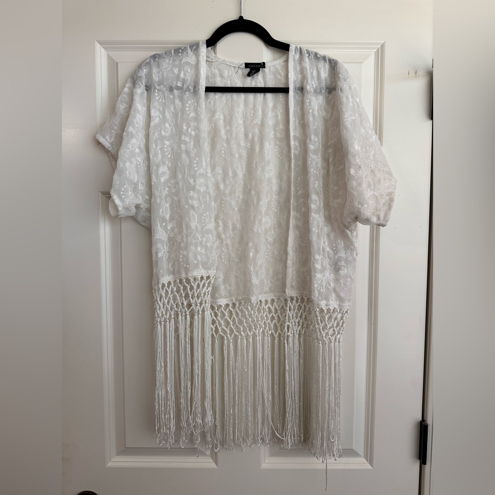 Size small forever 21 Boho fringe lace cardigan